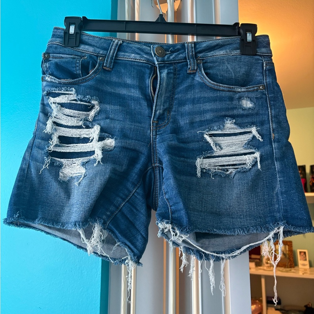AE Distressed Denim Cutoff Shorts